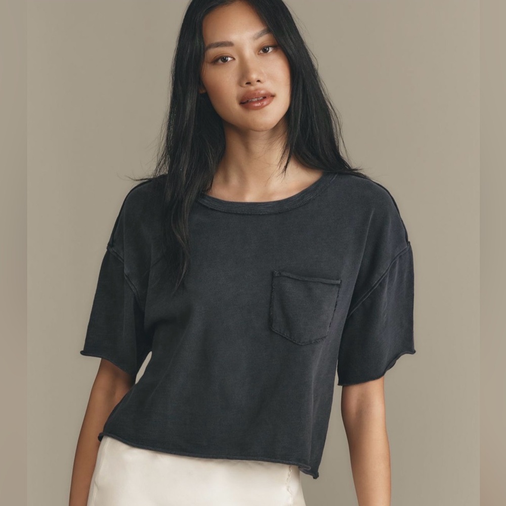 Anthropologie Boxy Crop Tee